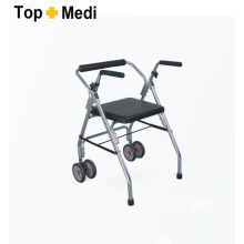 Topmedi Medical Plegable Aluminio Rollator con dos ruedas